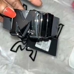 MCM Reversible Gray/Black Belt